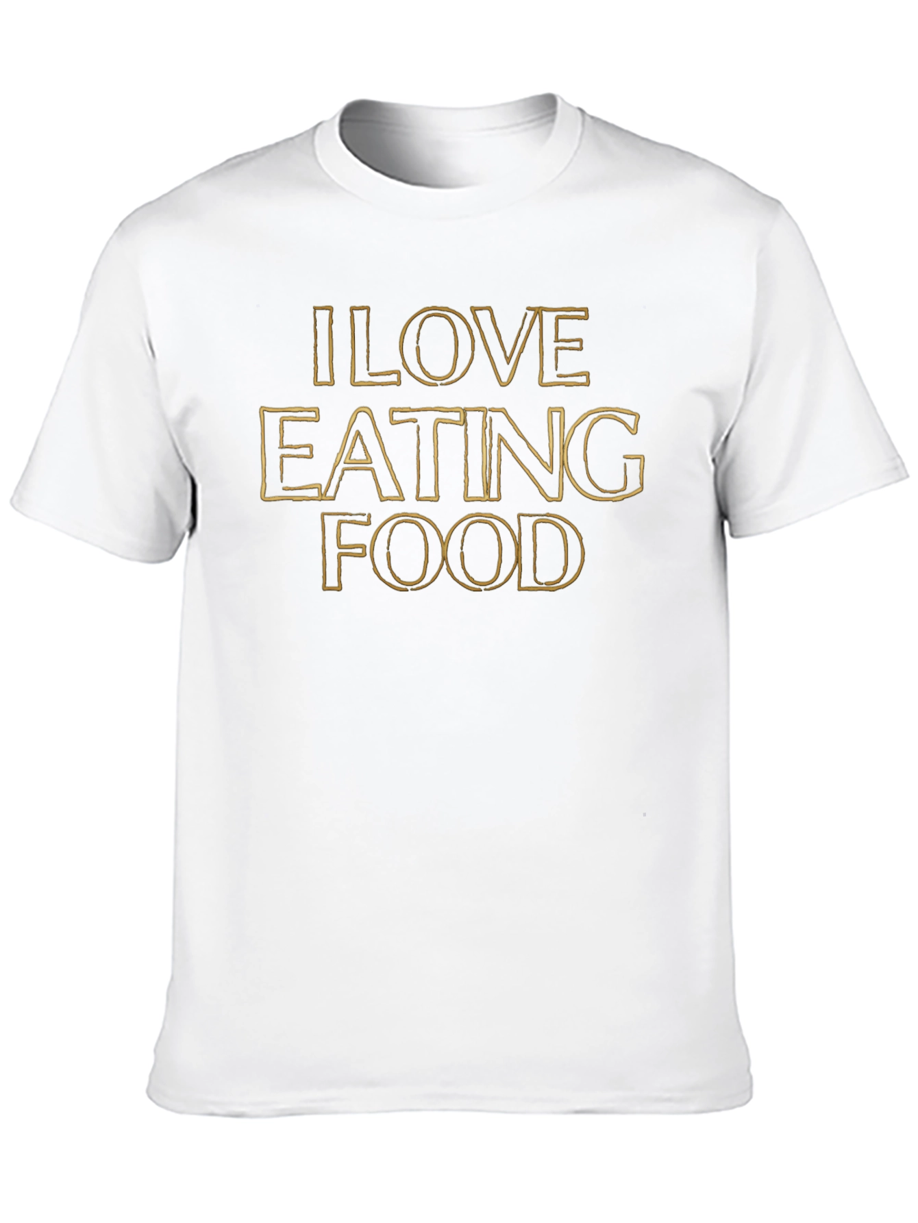 I Love Eating Food Graphic Tee - Black