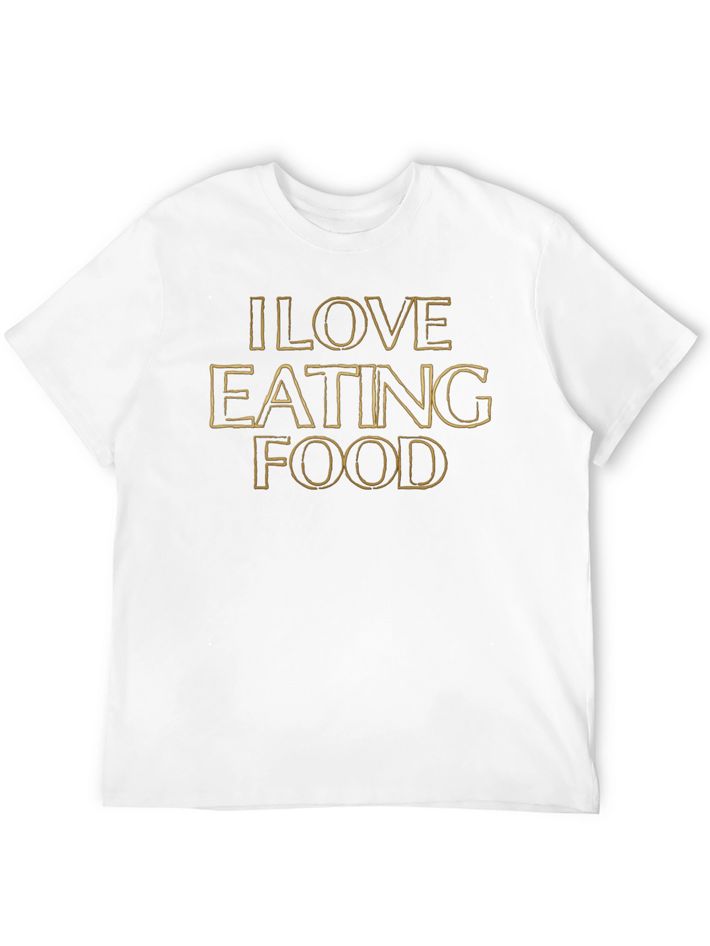 I Love Eating Food Graphic Tee - Black