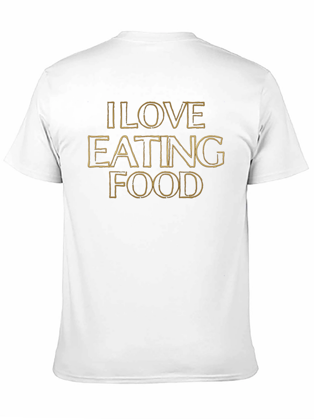 I Love Eating Food Graphic Tee - Black