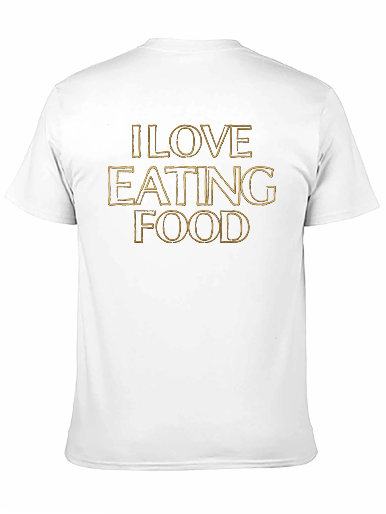 I Love Eating Food Graphic Tee - Black