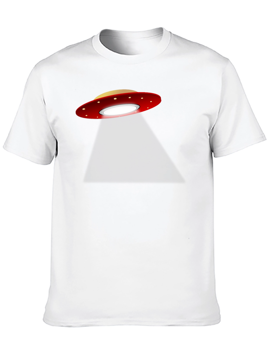 UFO Abduction Graphic T-Shirt - Black