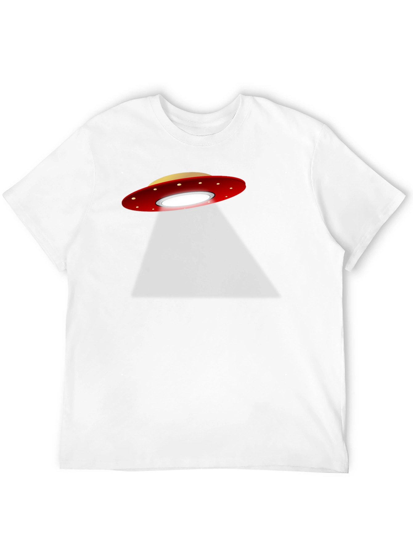 UFO Abduction Graphic T-Shirt - Black