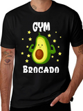 Gym Brocado Avocado Funny Workout T-Shirt
