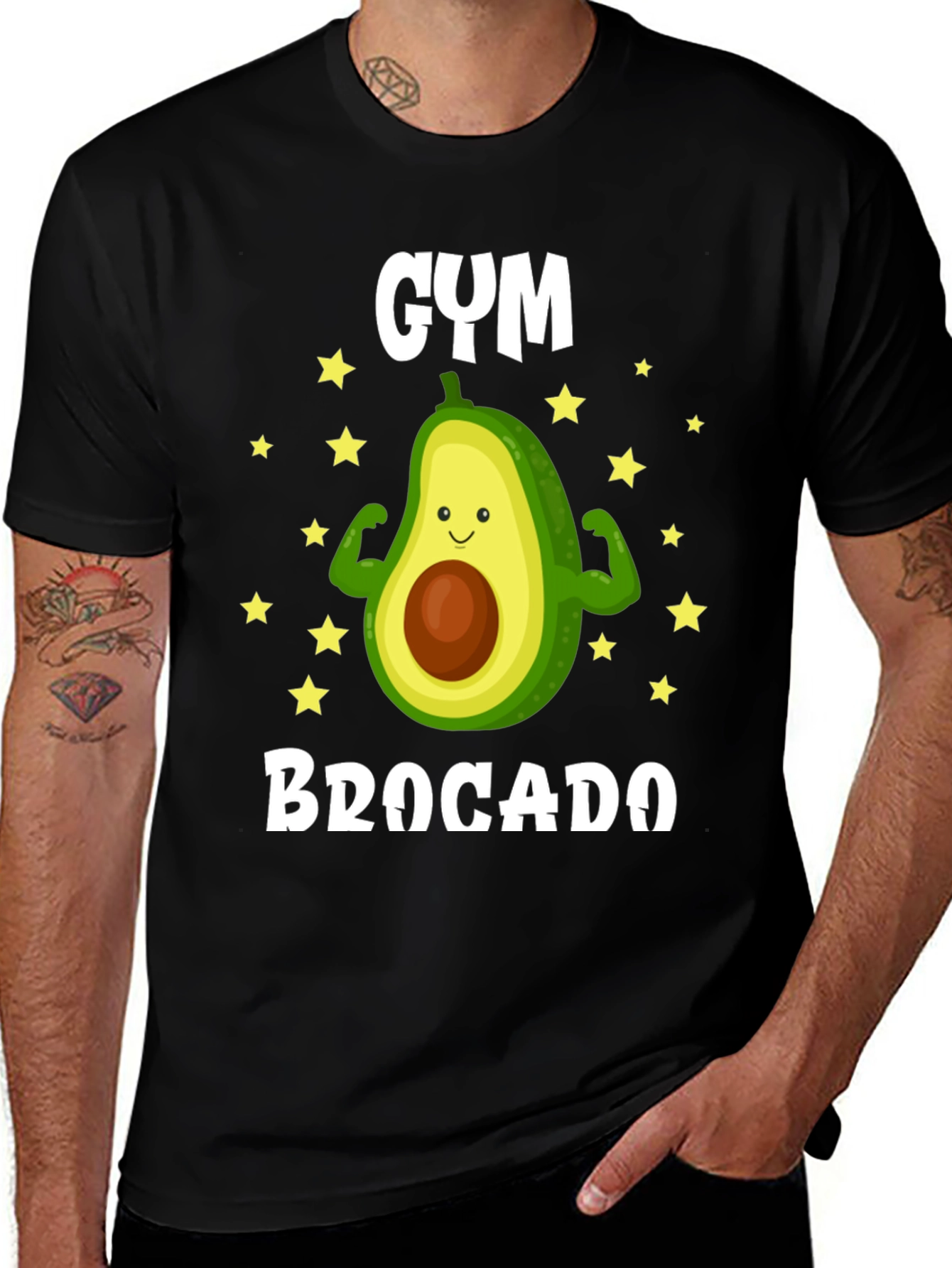 Gym Brocado Avocado Funny Workout T-Shirt