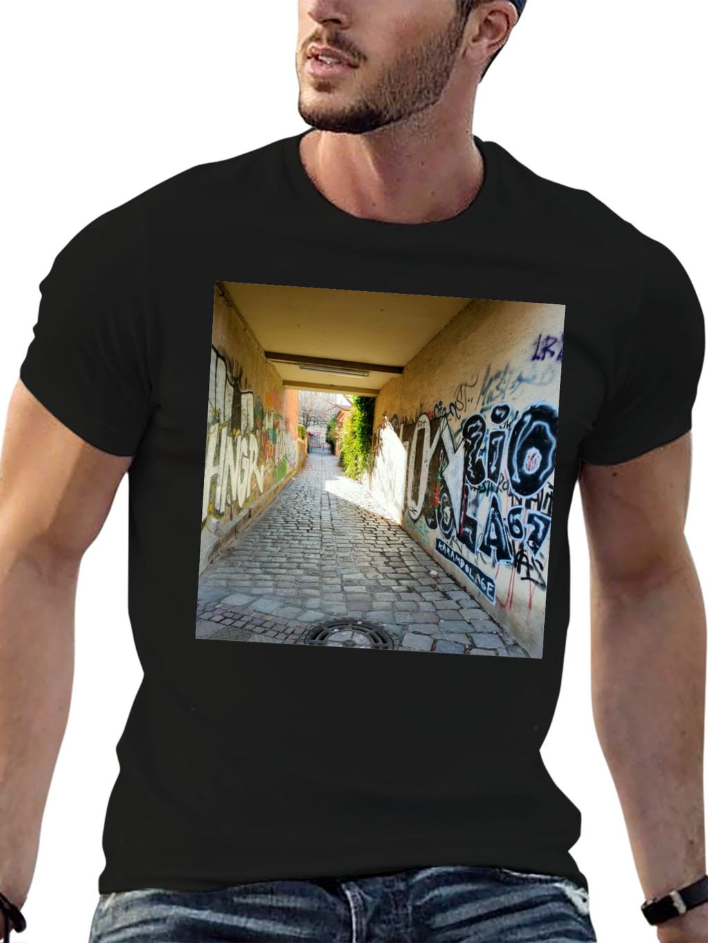 Urban Alleyway Graffiti T-Shirt