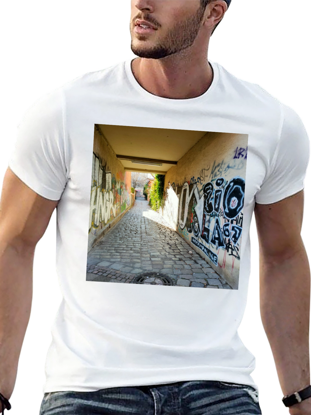 Urban Alleyway Graffiti T-Shirt