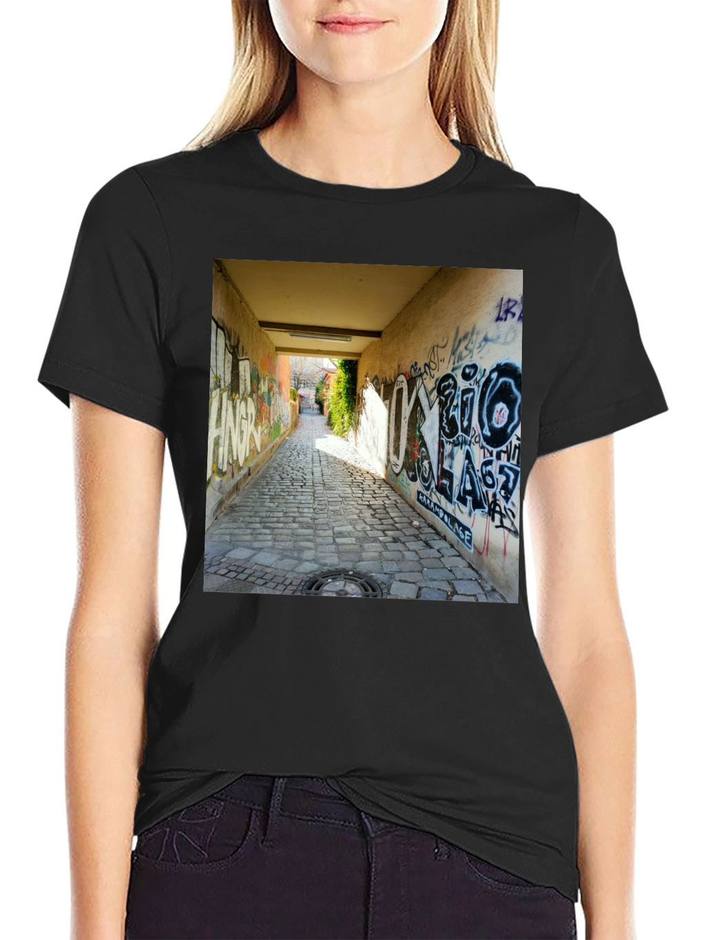 Urban Alleyway Graffiti T-Shirt