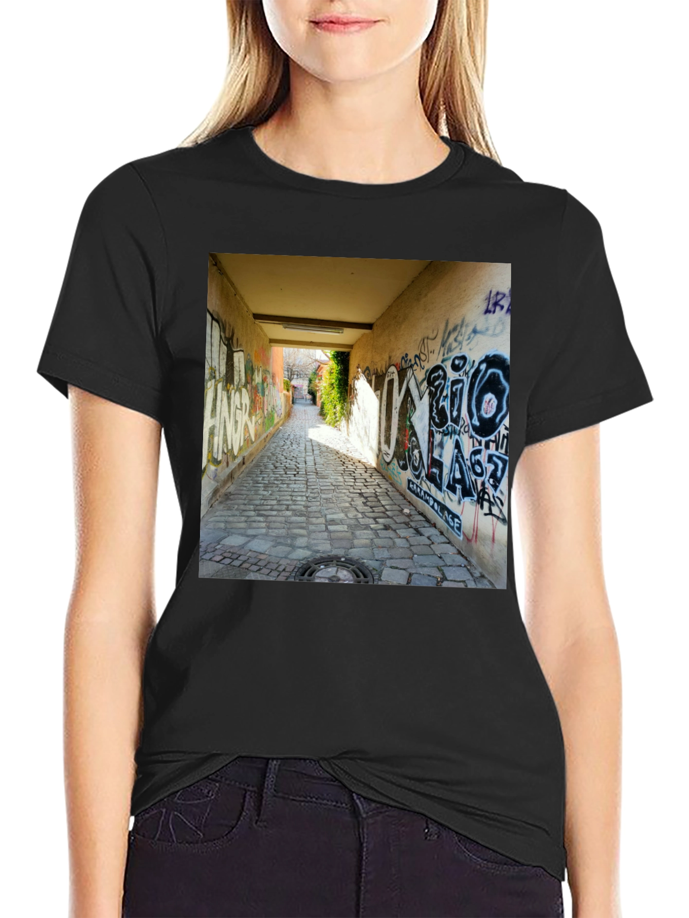 Urban Alleyway Graffiti T-Shirt