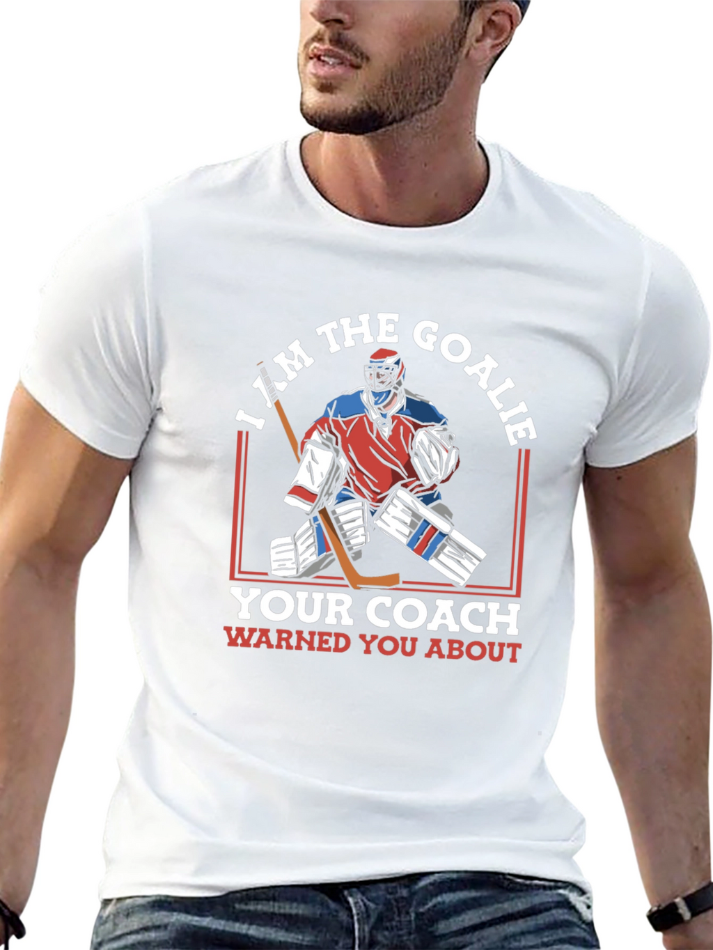 I Am The Goalie T-Shirt Hockey Player Tee
