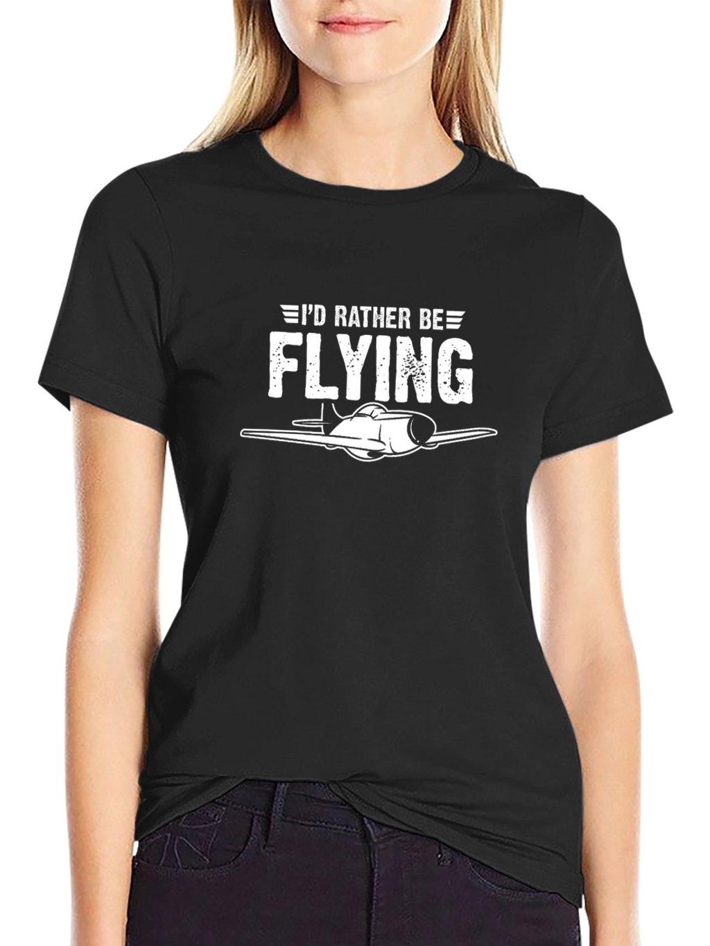 Id Rather Be Flying T-Shirt - Airplane Graphic Tee