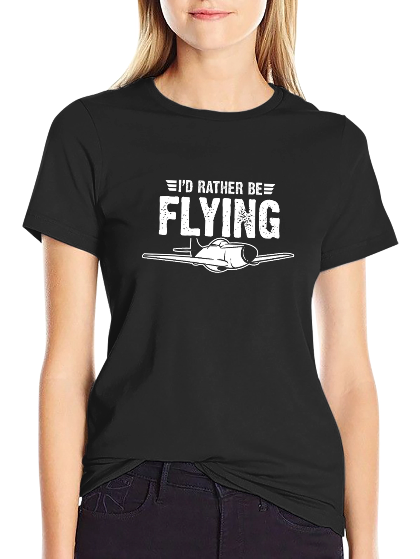 Id Rather Be Flying T-Shirt - Airplane Graphic Tee