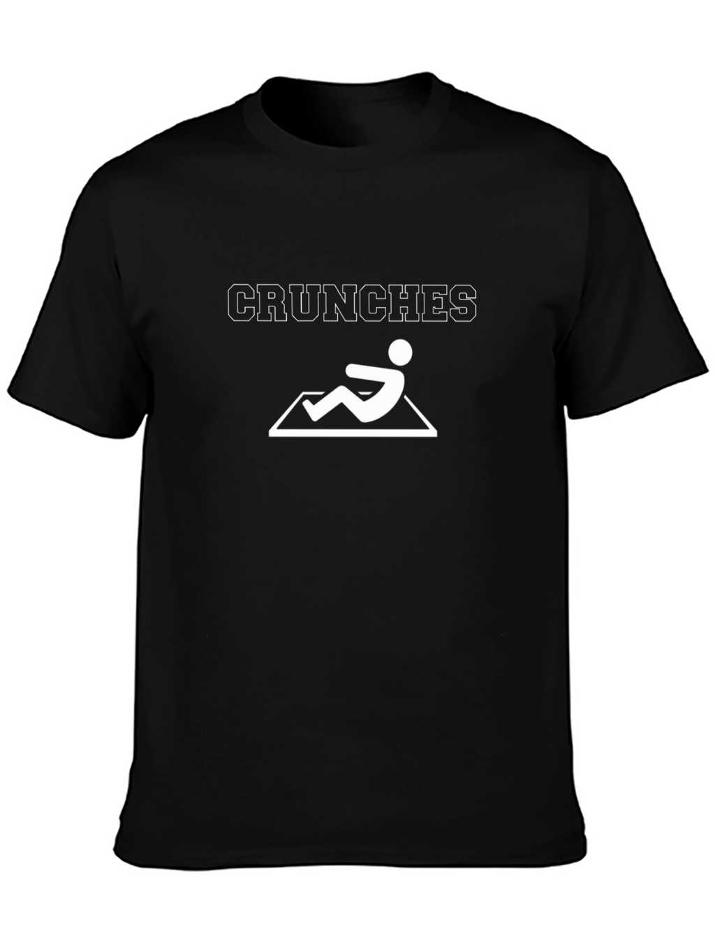 Crunches Graphic T-Shirt - Black