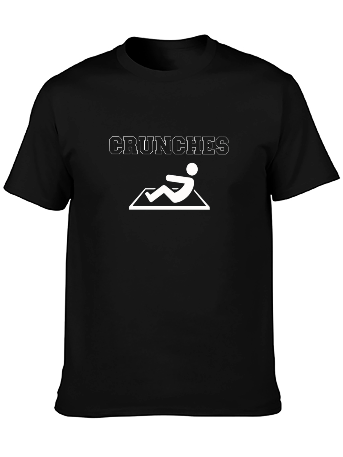 Crunches Graphic T-Shirt - Black