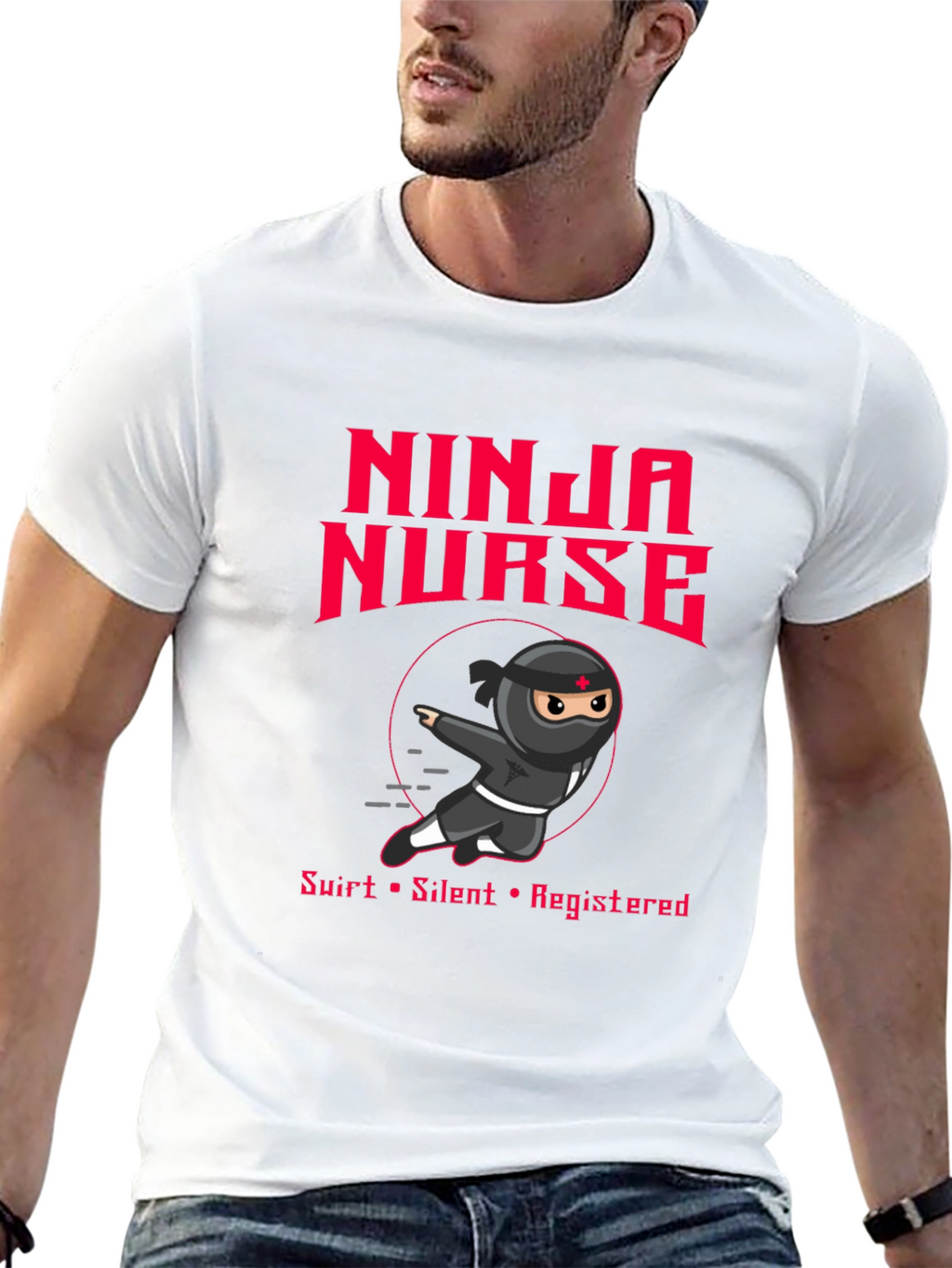 Ninja Nurse Graphic T-Shirt - Funny RN Apparel