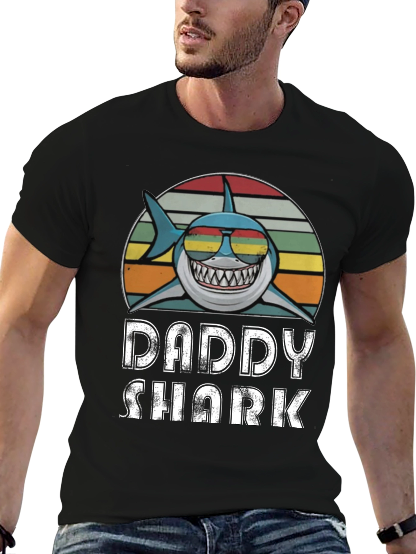 Daddy Shark T-Shirt - Retro Style