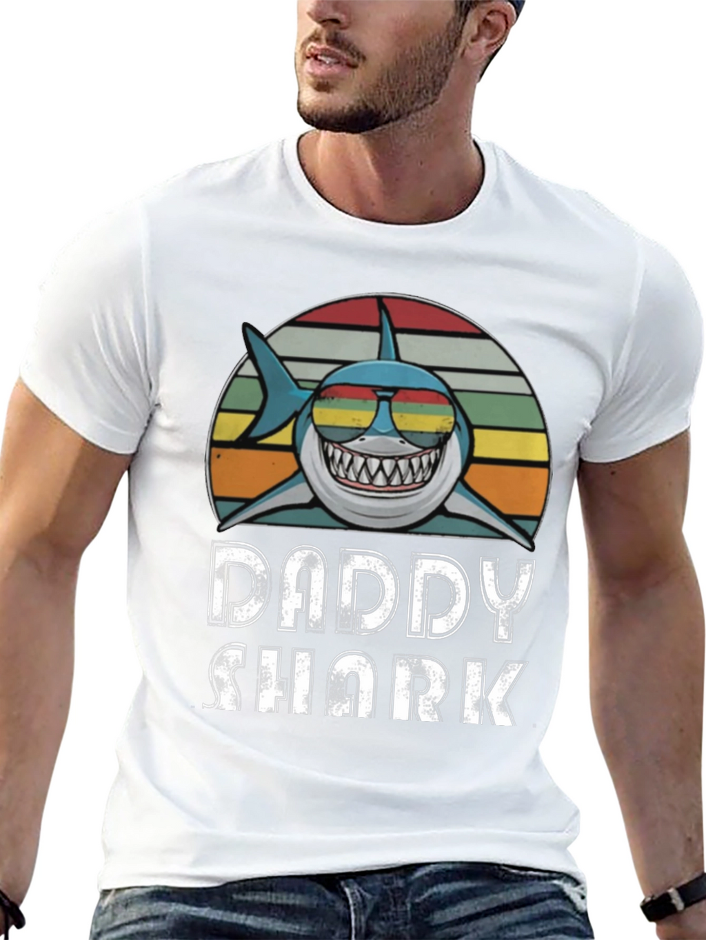 Daddy Shark T-Shirt - Retro Style