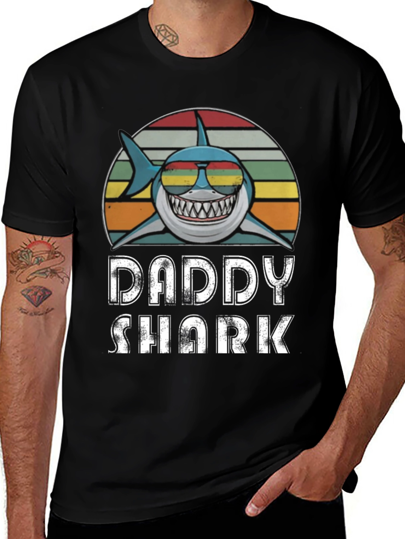 Daddy Shark T-Shirt - Retro Style