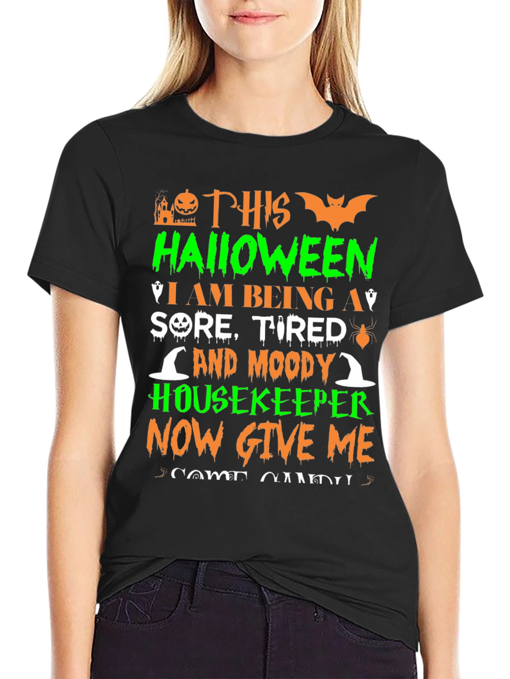 Funny Halloween Housekeeper T-Shirt