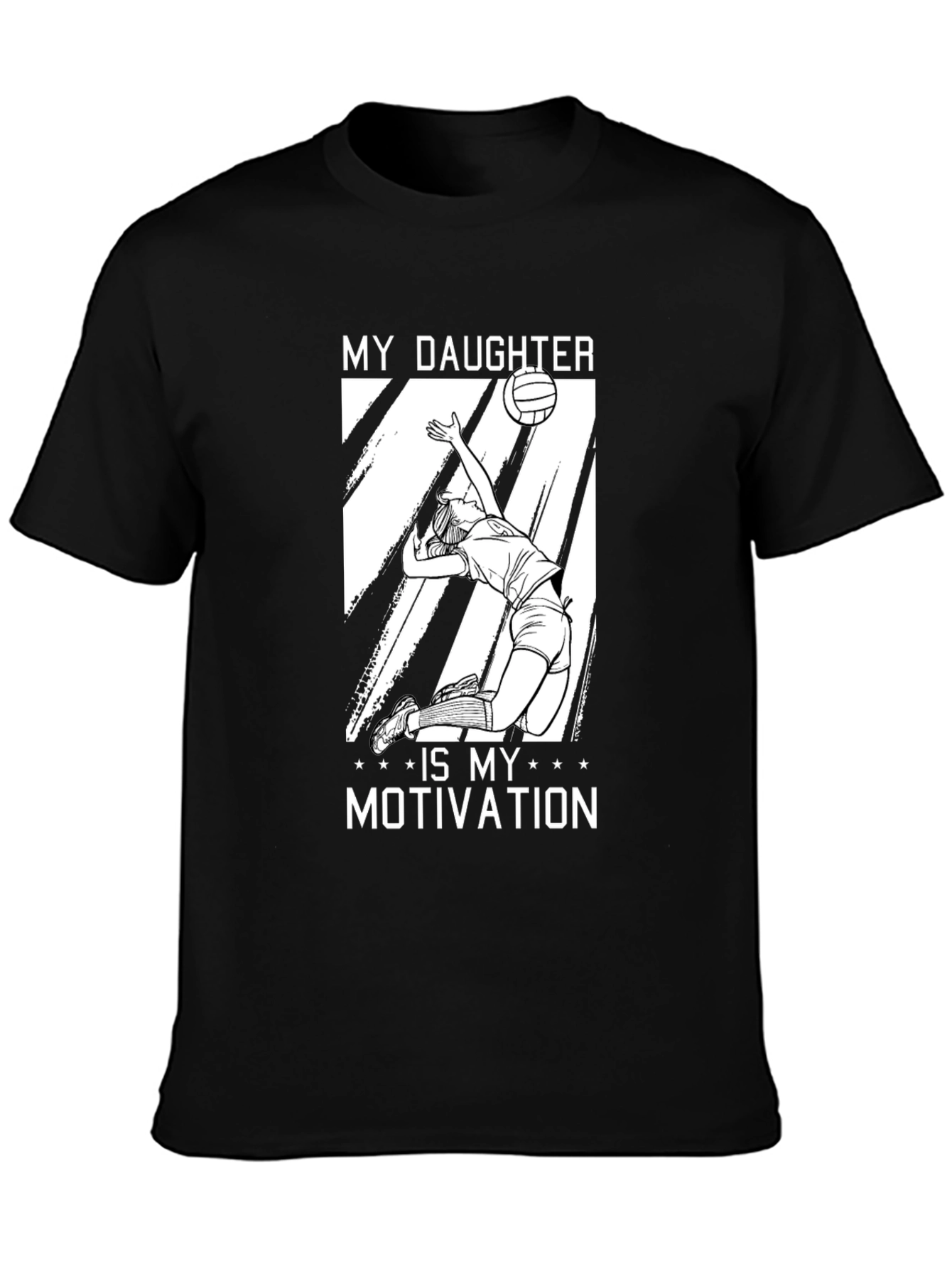 Volleyball Dad T-Shirt - My Daughter is My Motivation