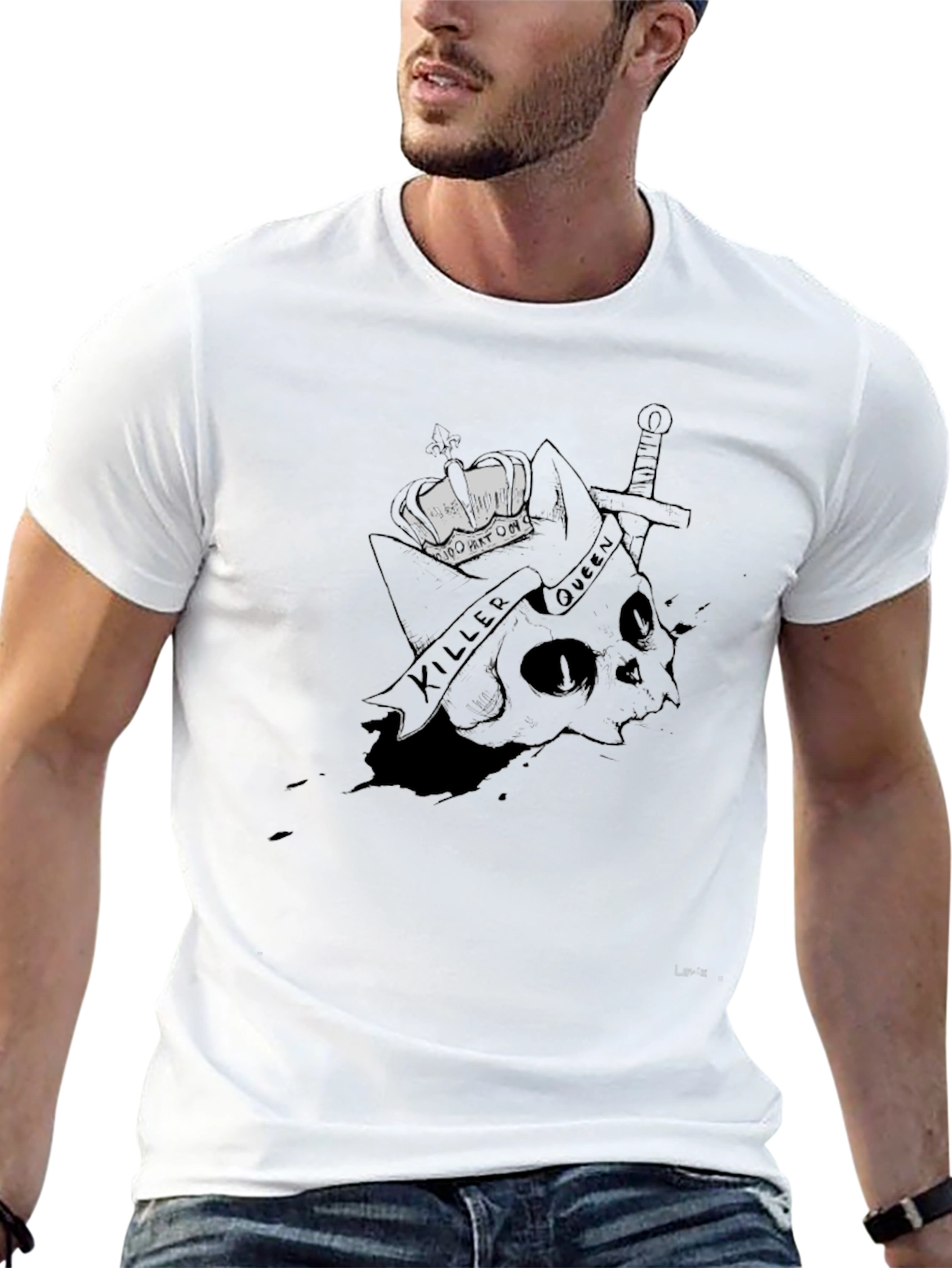 Killer Queen Graphic Tee - Black Cotton T-Shirt