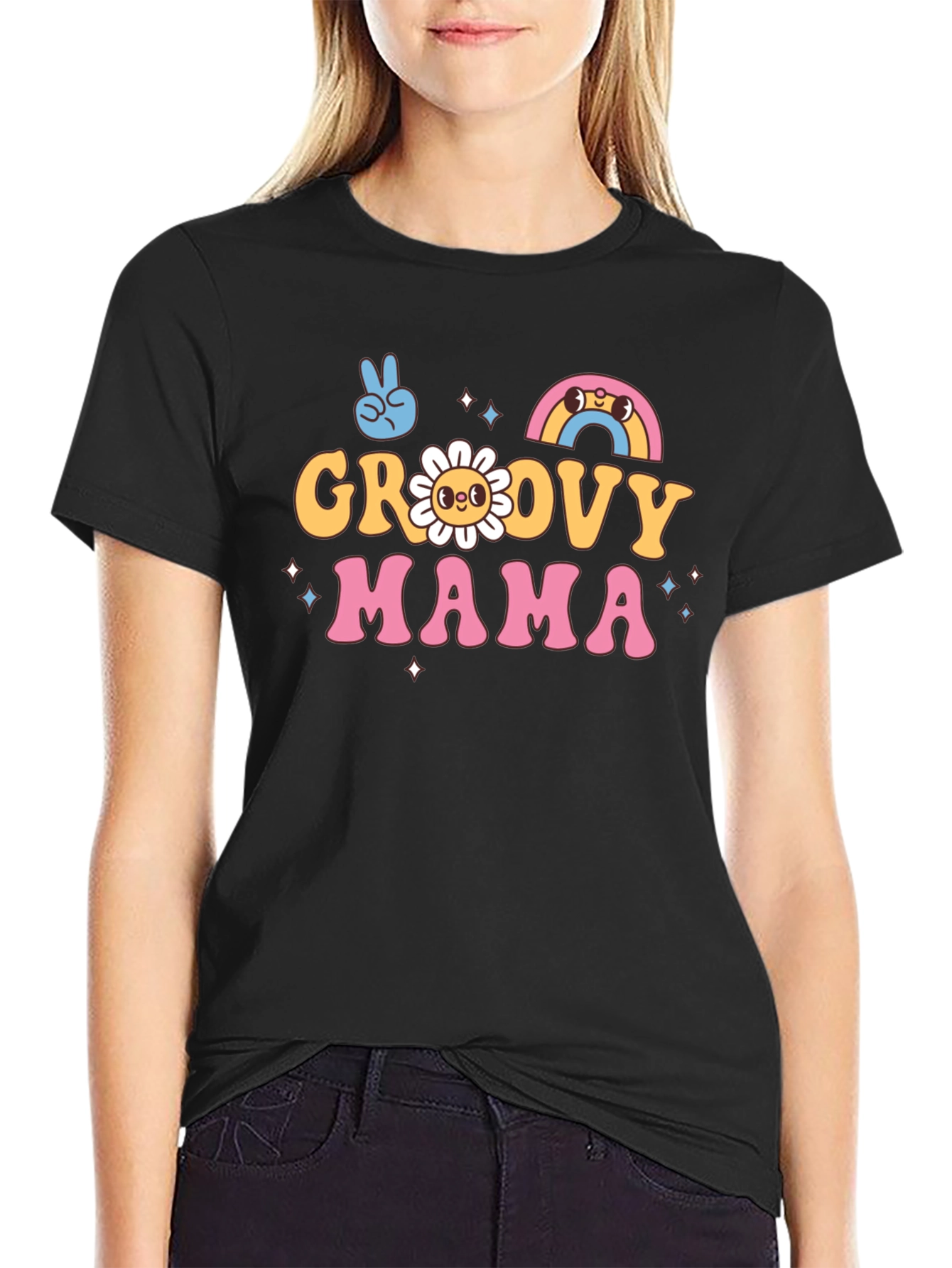 Groovy Mama T-Shirt - Retro Style