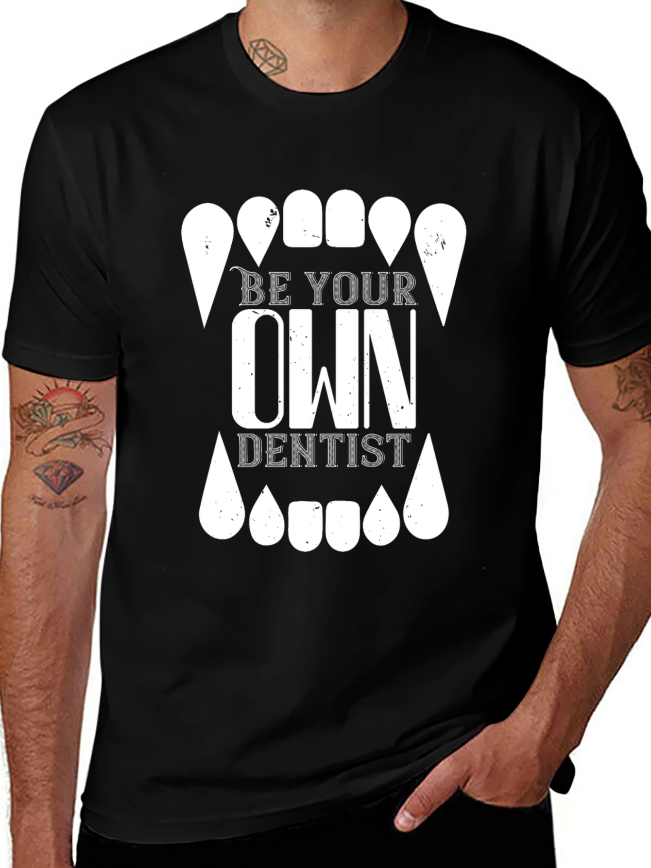 Be Your Own Dentist Graphic T-Shirt - Novelty Tee