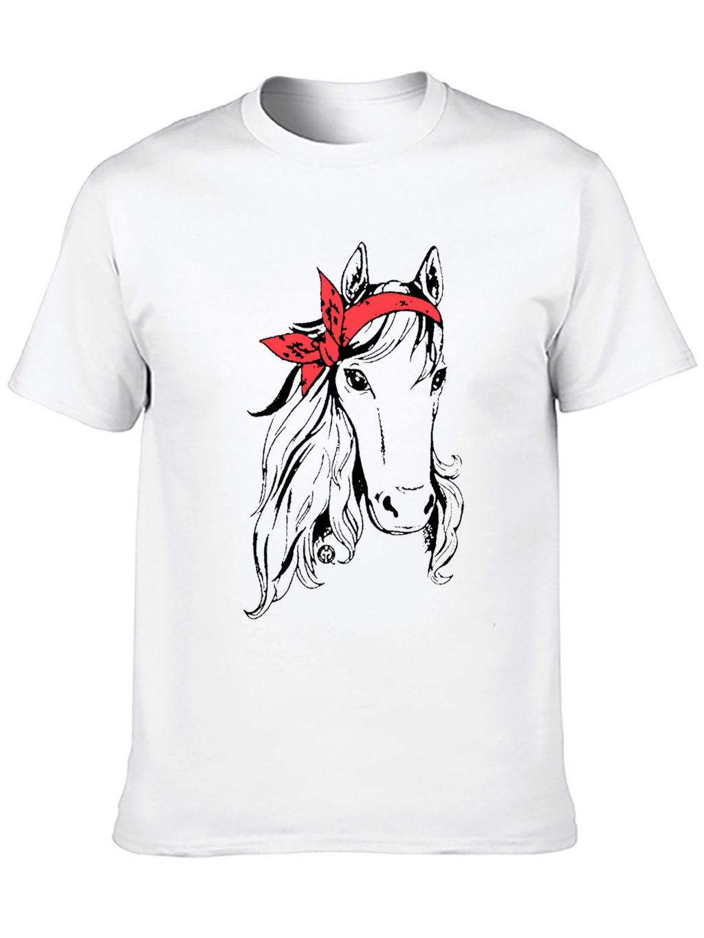 Horse with Bandana Graphic Tee