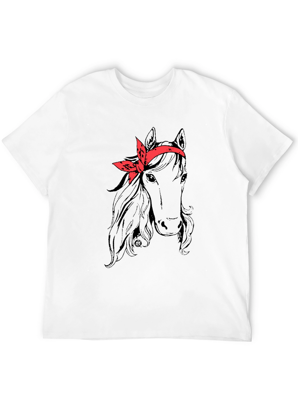 Horse with Bandana Graphic Tee