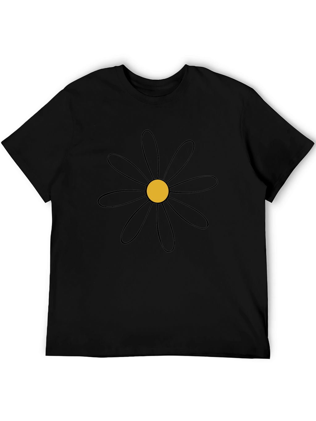 Black Daisy Graphic Tee