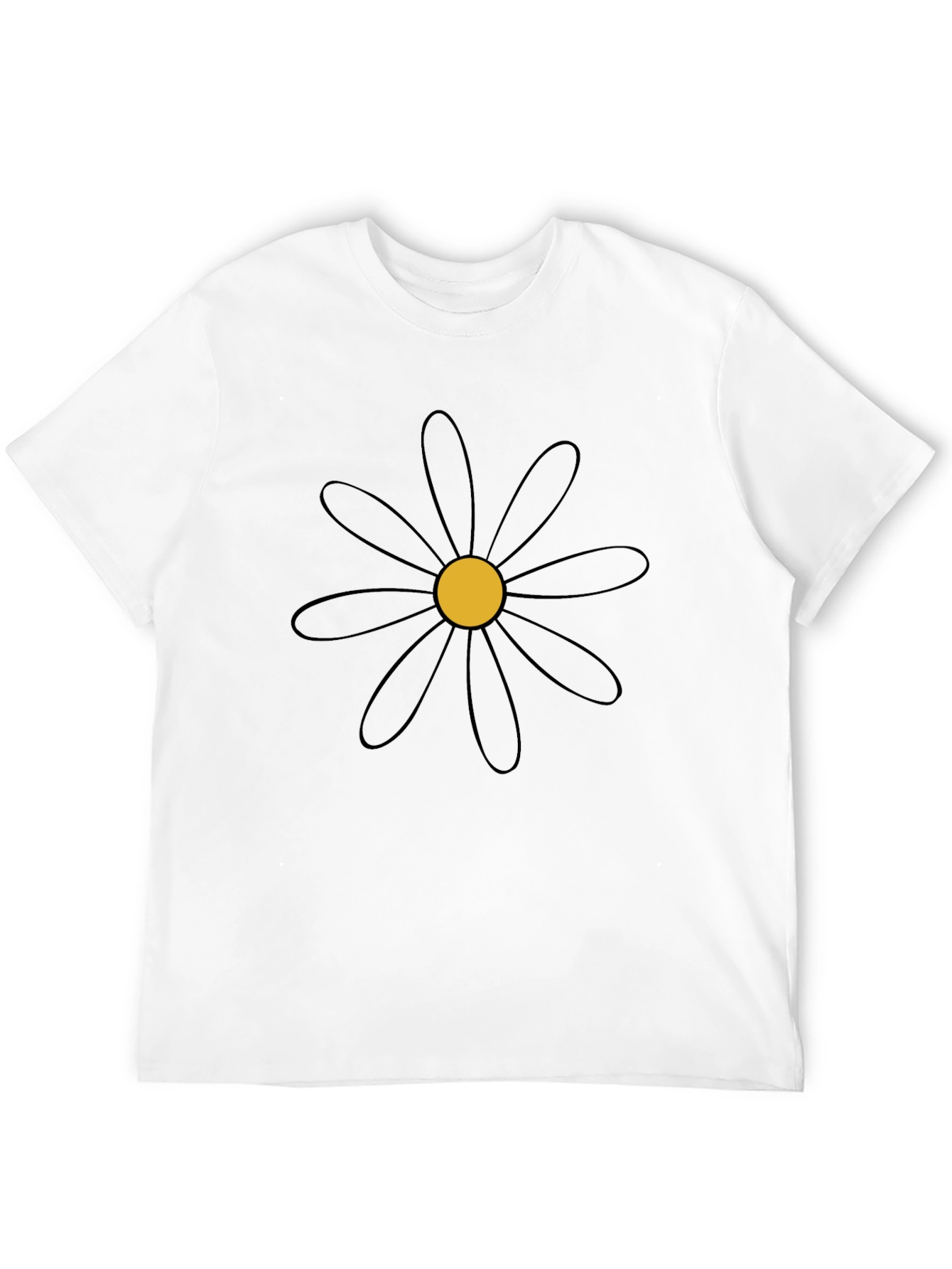 Black Daisy Graphic Tee