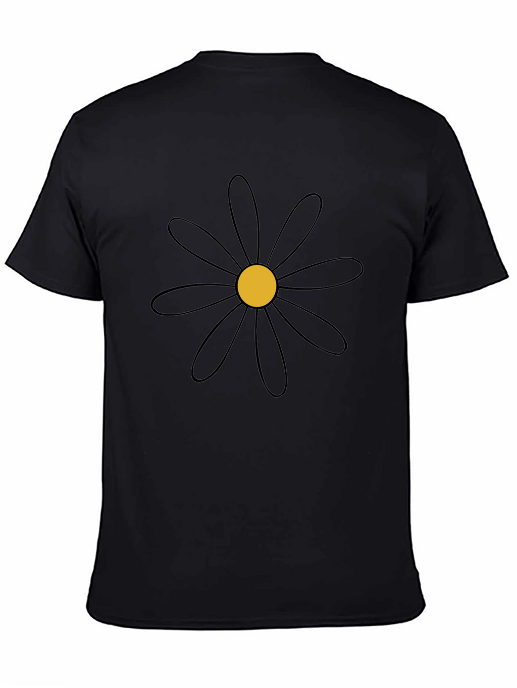 Black Daisy Graphic Tee