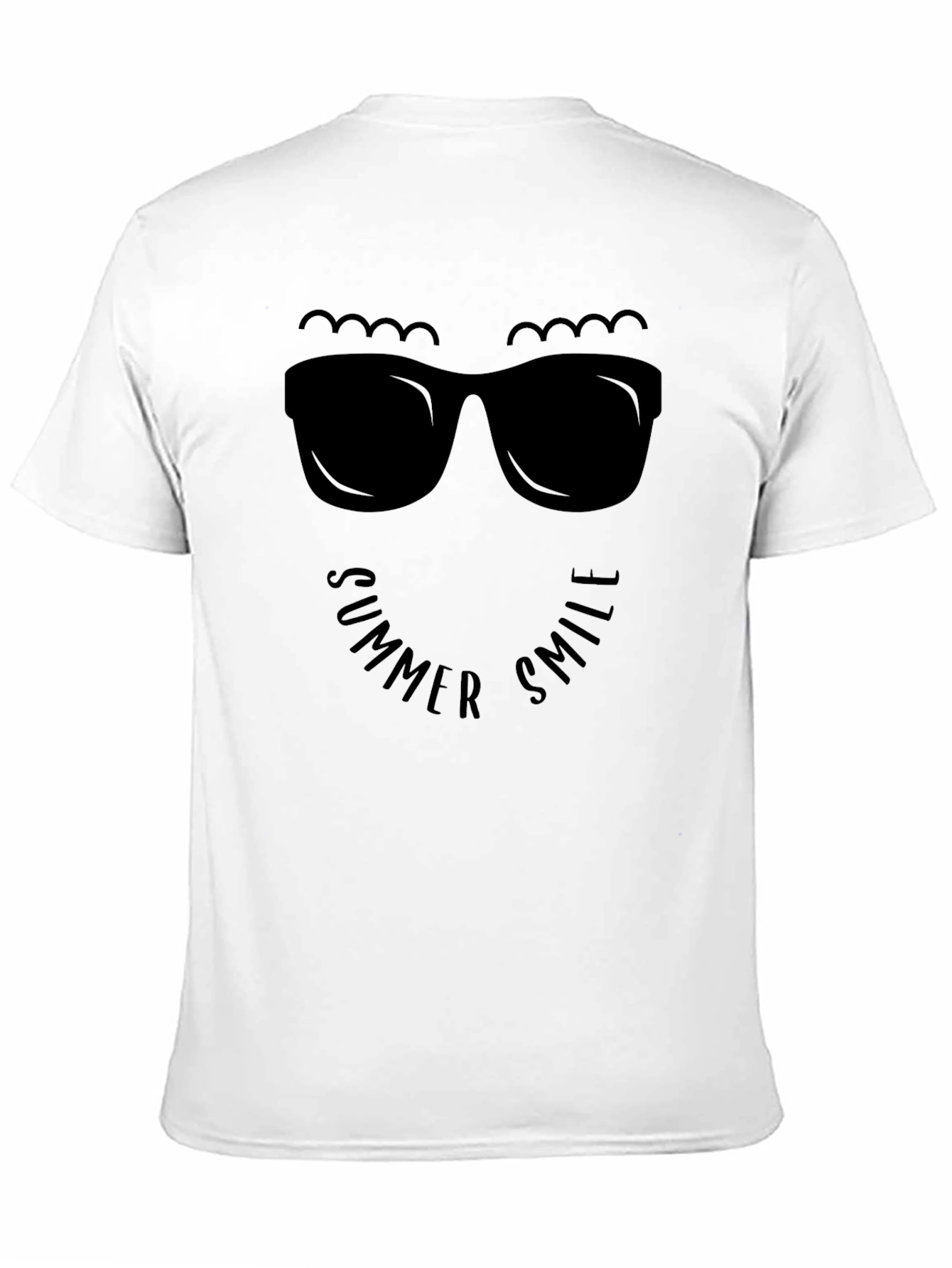 Summer Smile Graphic Tee - Black