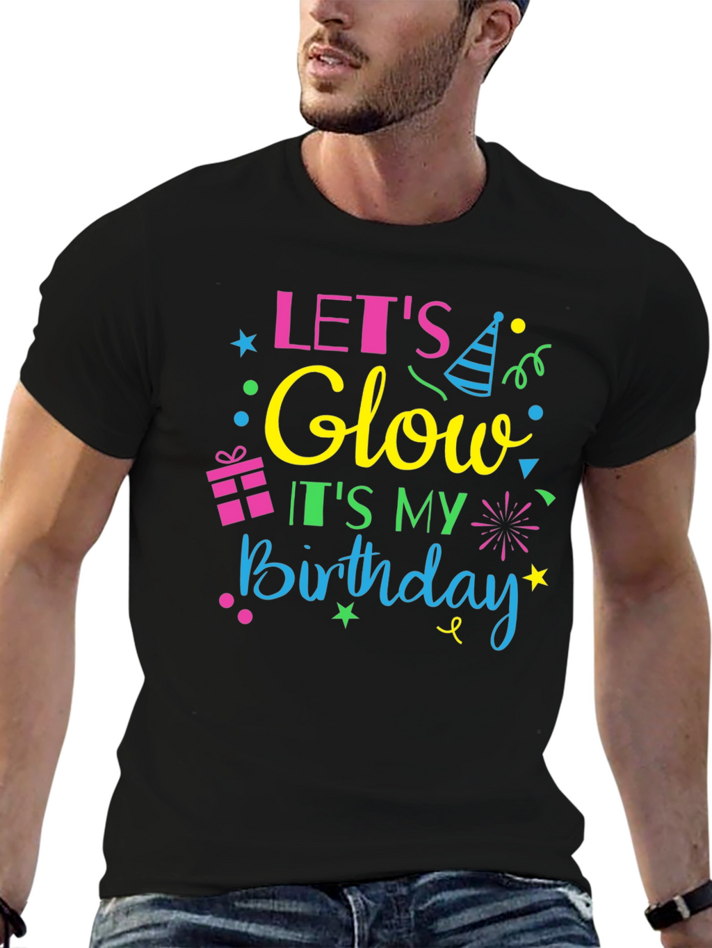 Lets Glow Birthday Tee