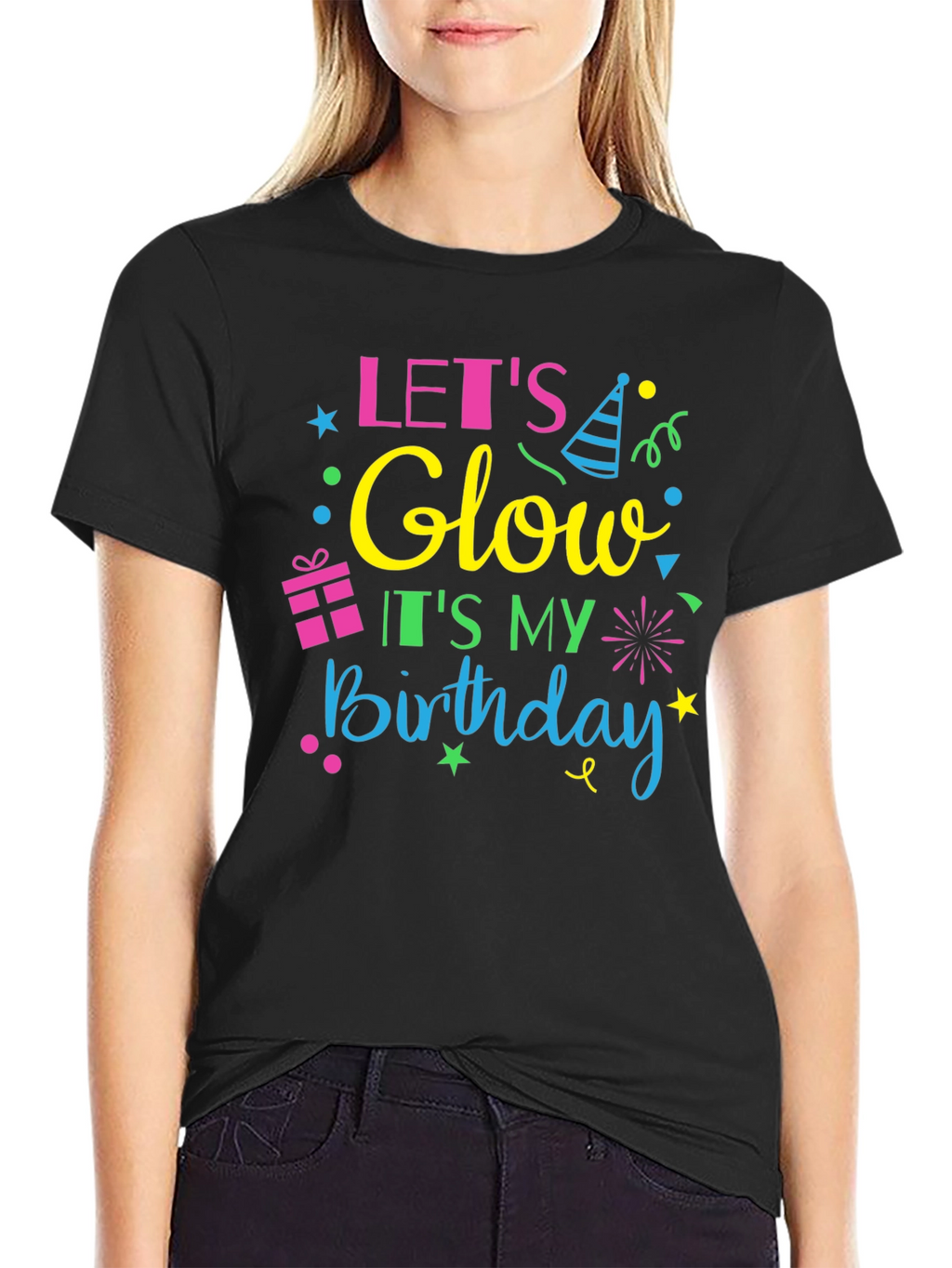 Lets Glow Birthday Tee