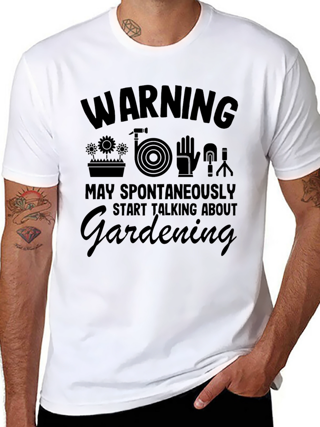 Warning Gardening T-Shirt - Funny Gardener Gift