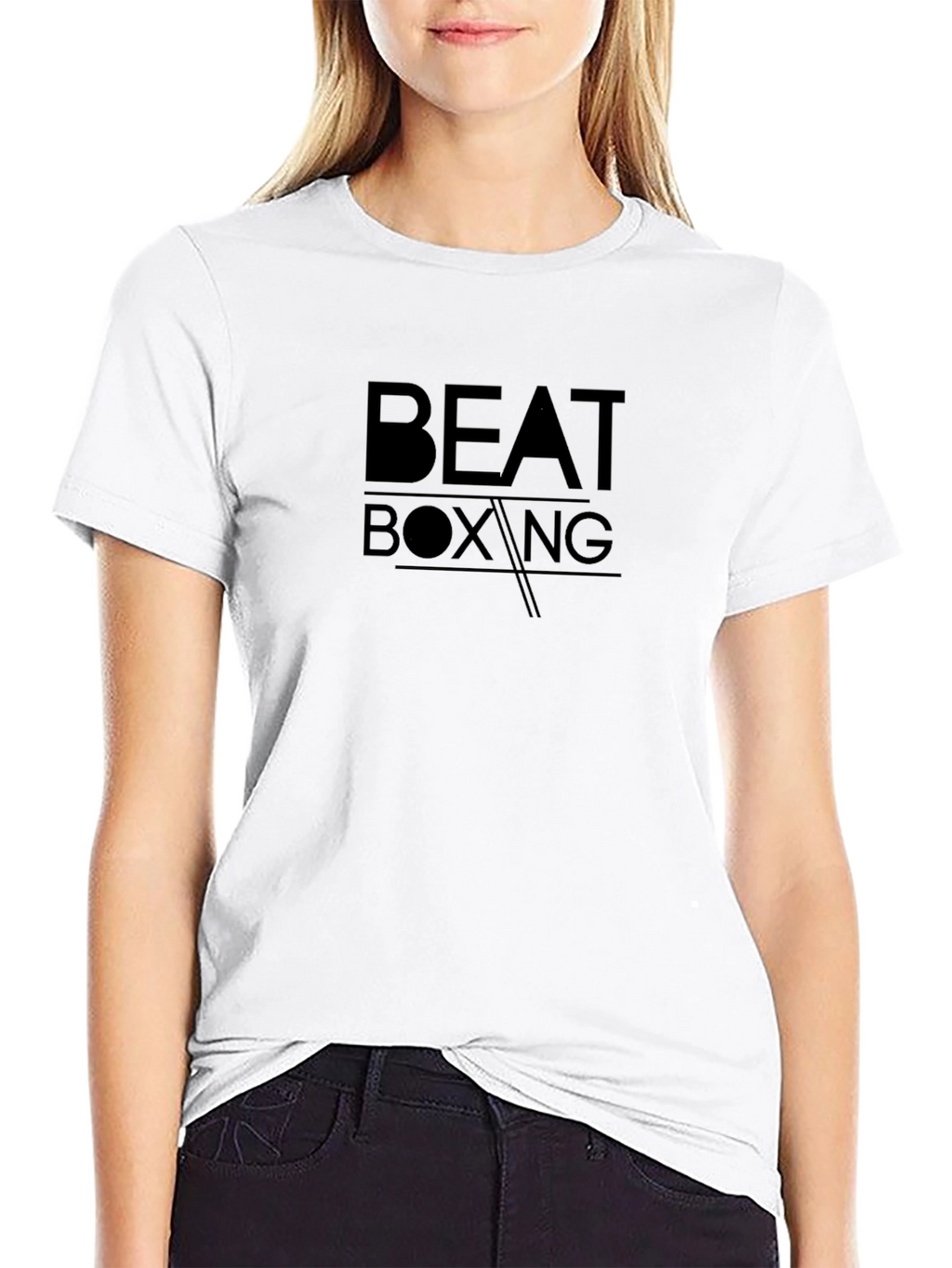 Black Beat Boxing Graphic T-Shirt