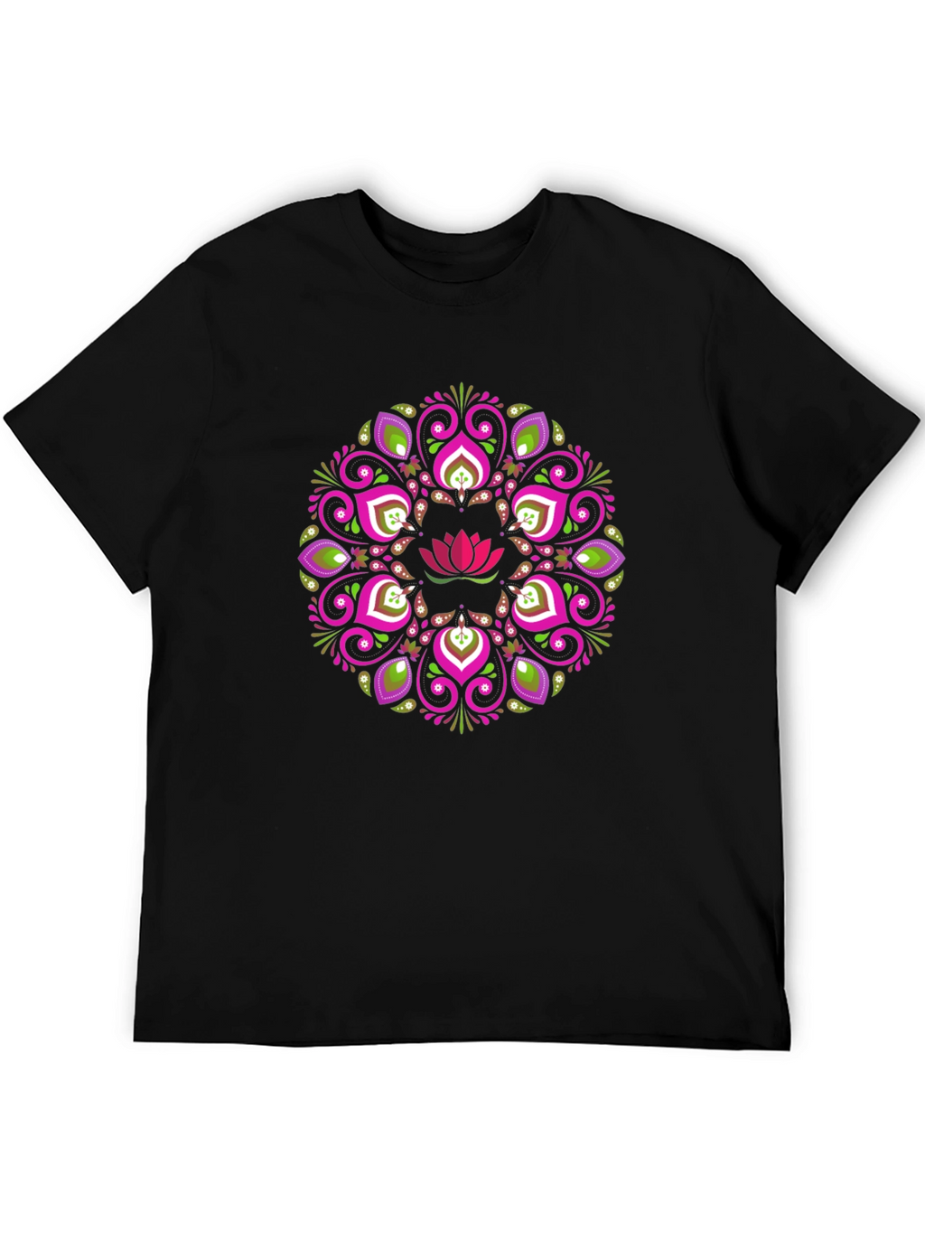 Lotus Mandala Graphic Tee - Stylish Comfort
