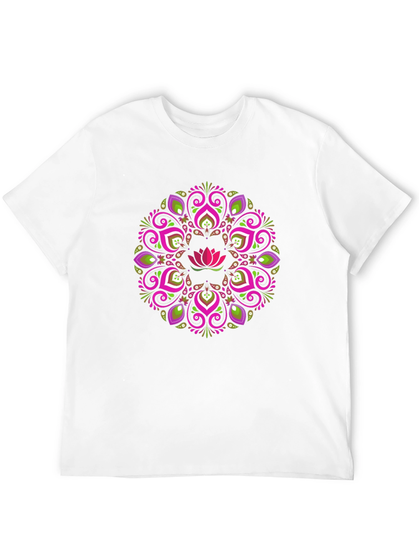 Lotus Mandala Graphic Tee - Stylish Comfort