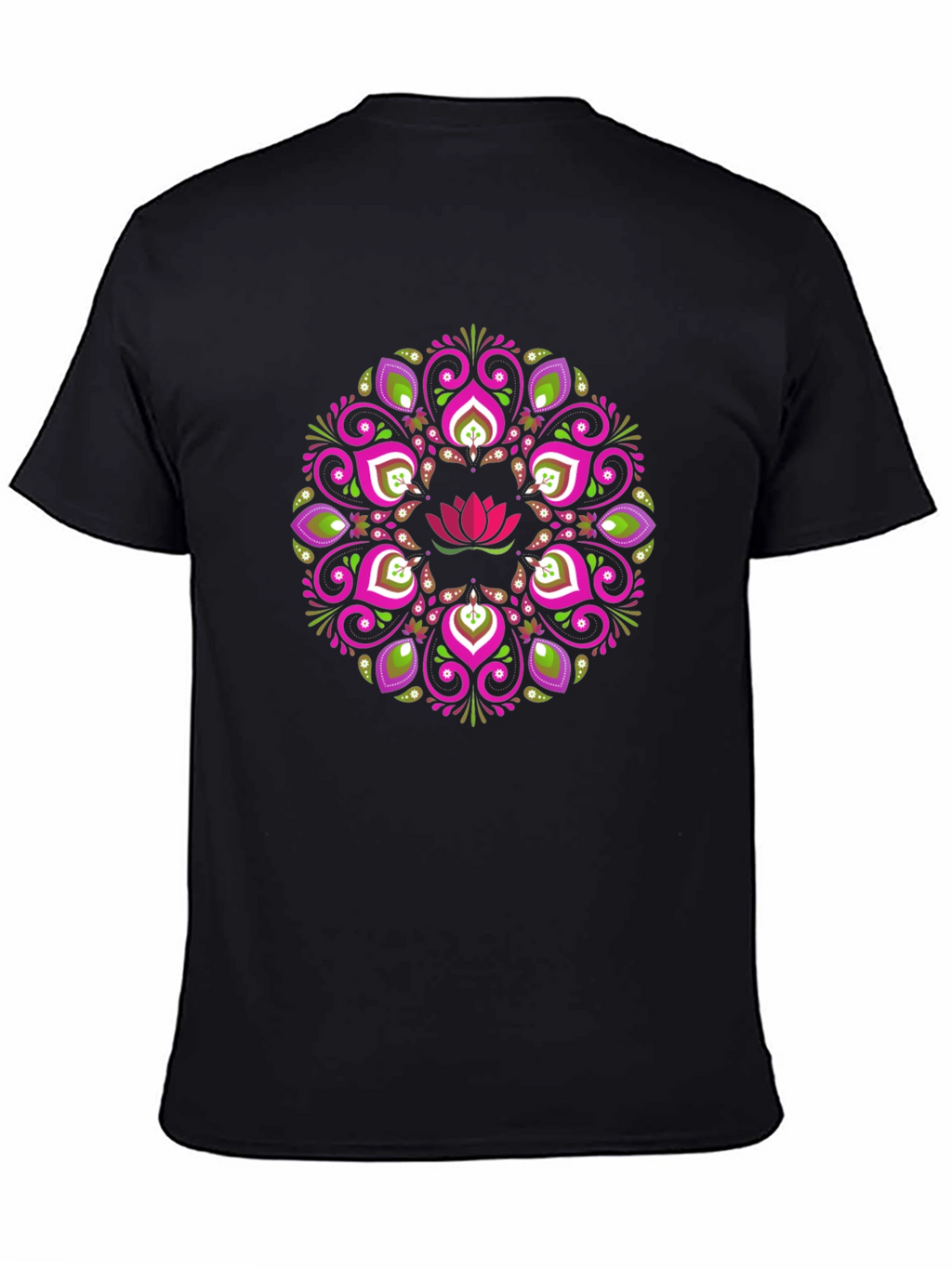 Lotus Mandala Graphic Tee - Stylish Comfort
