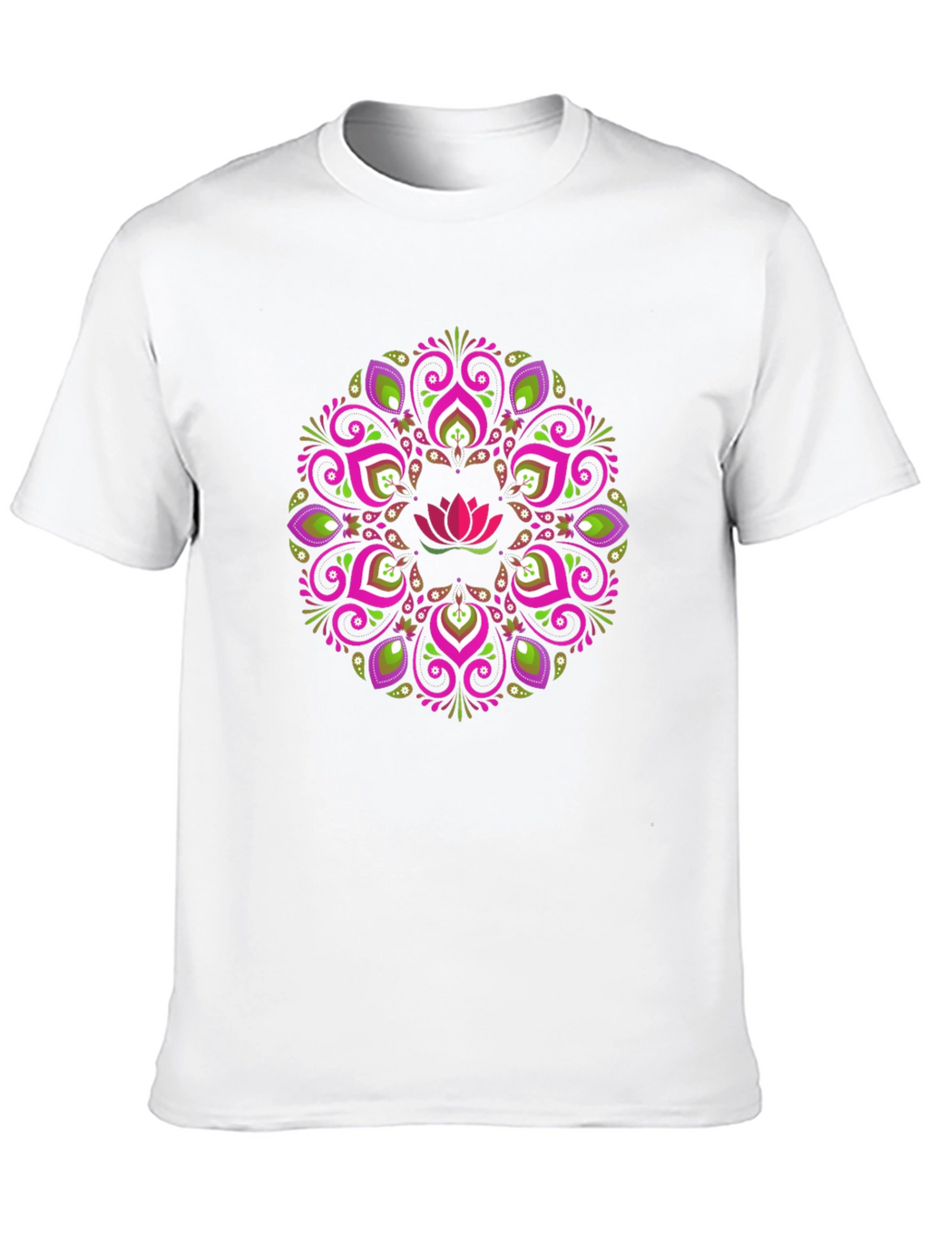 Lotus Mandala Graphic Tee - Stylish Comfort