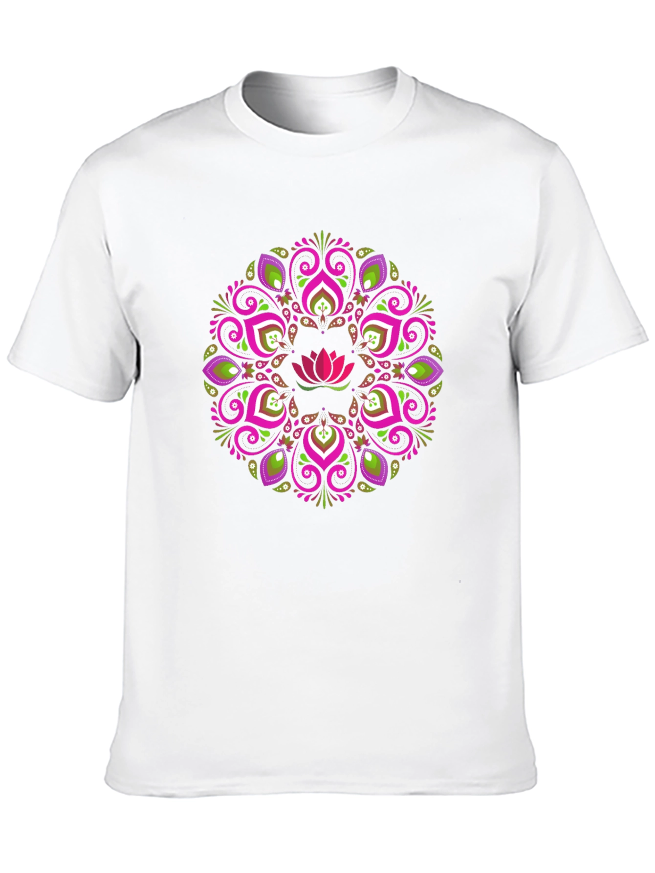 Lotus Mandala Graphic Tee - Stylish Comfort