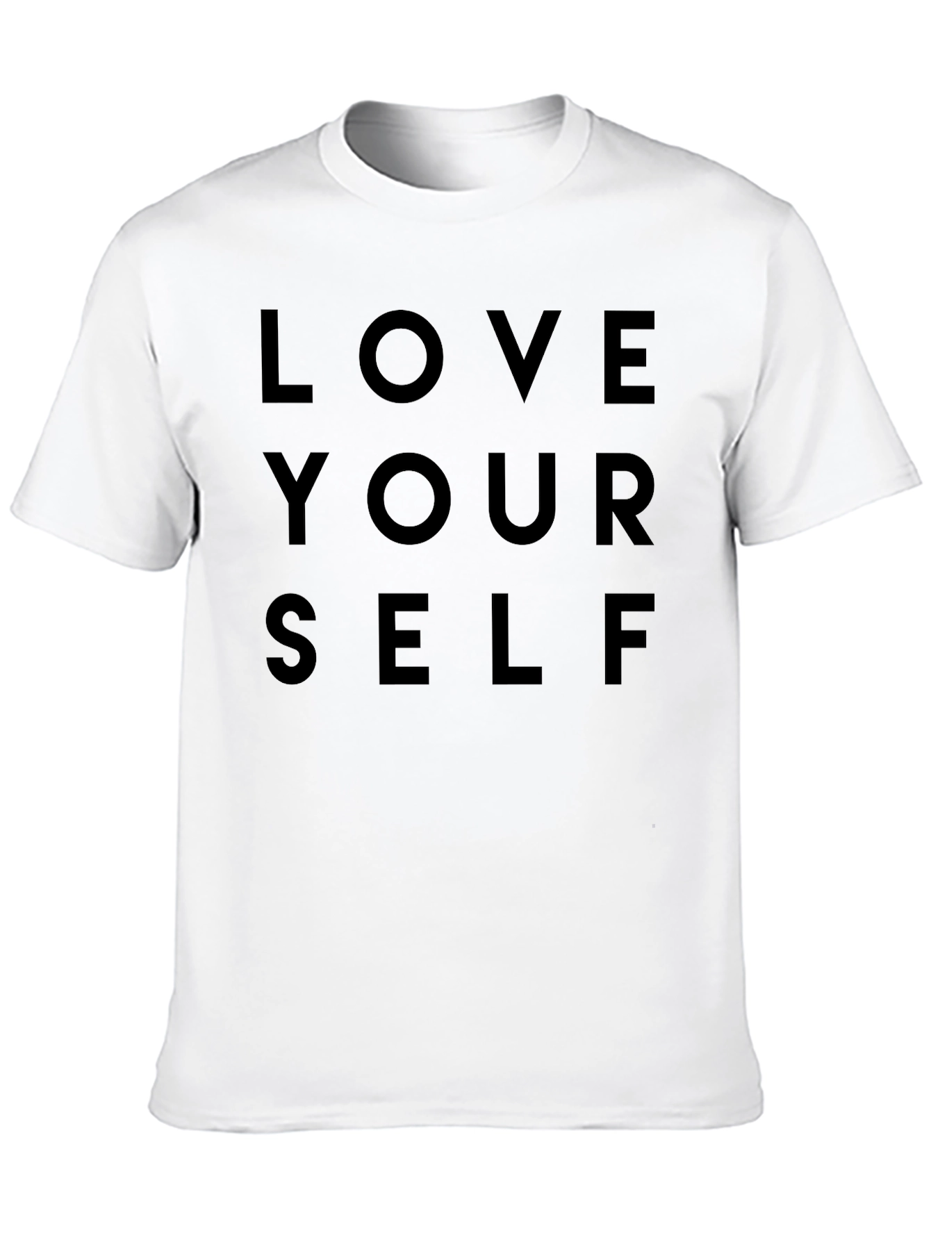 Love Yourself Graphic Tee - Premium Black Cotton