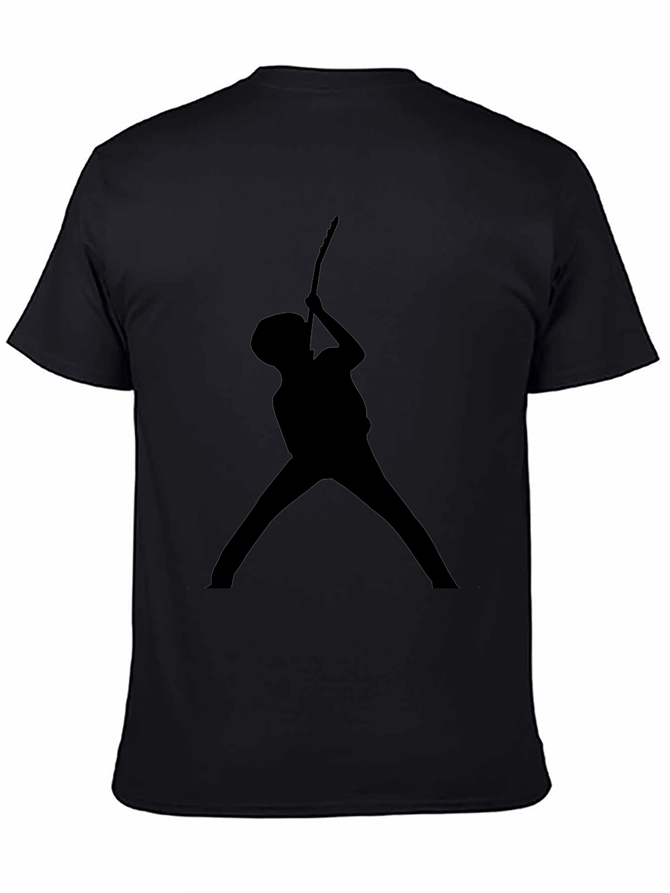 Guitar Player Silhouette T-Shirt - Black
