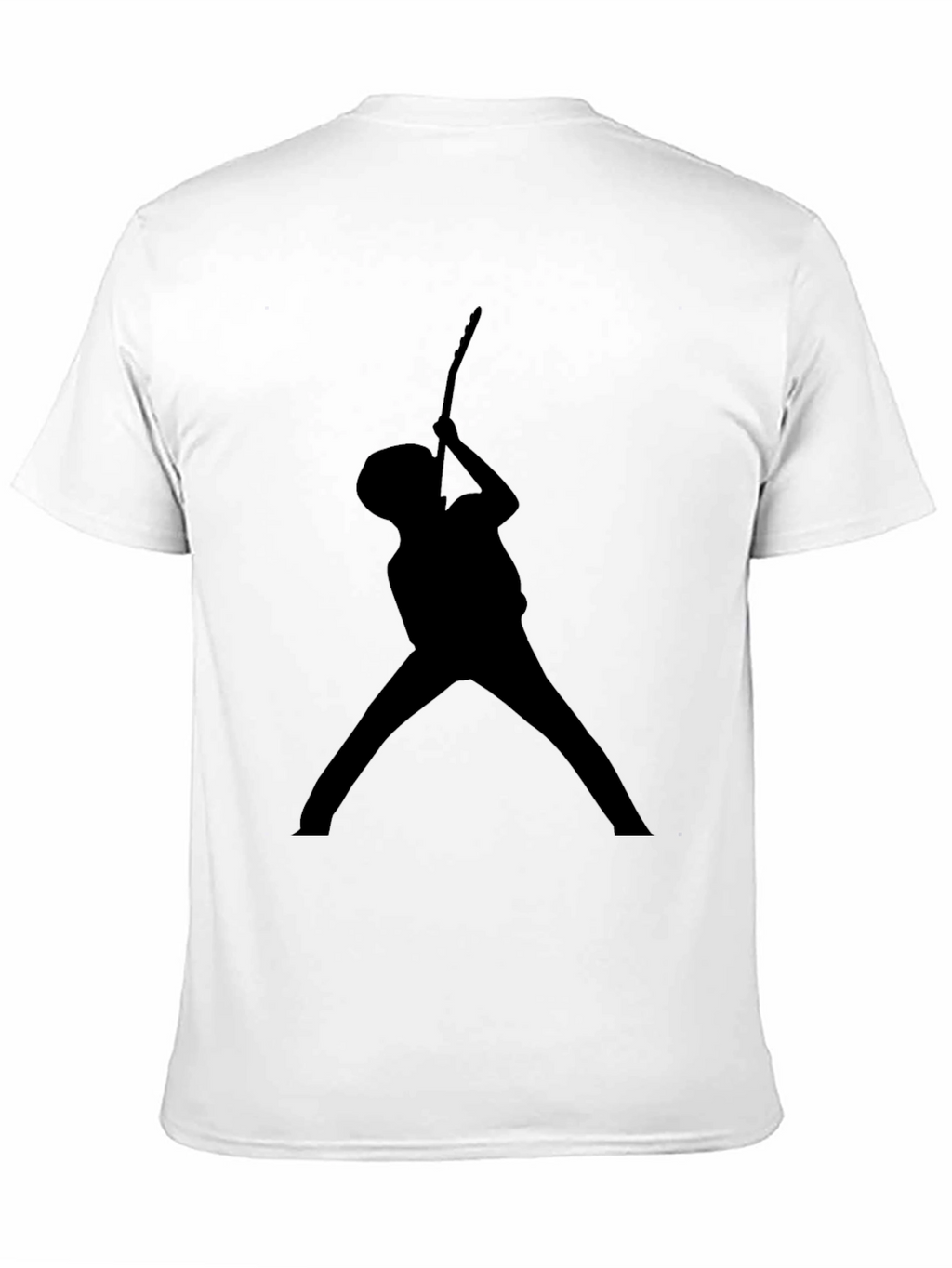 Guitar Player Silhouette T-Shirt - Black