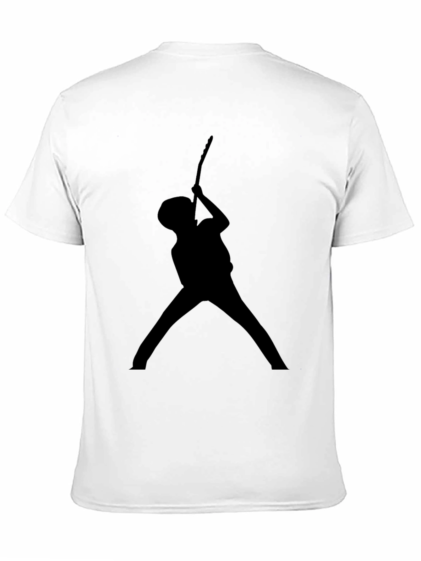 Guitar Player Silhouette T-Shirt - Black