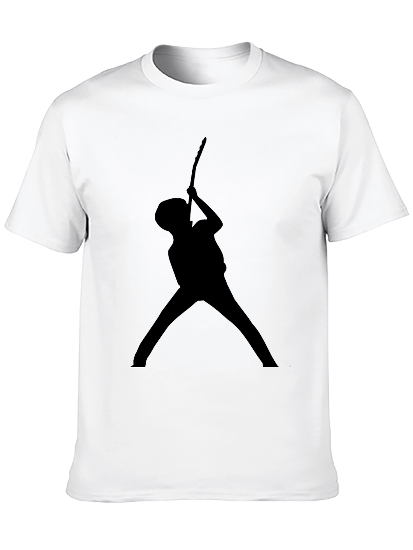 Guitar Player Silhouette T-Shirt - Black