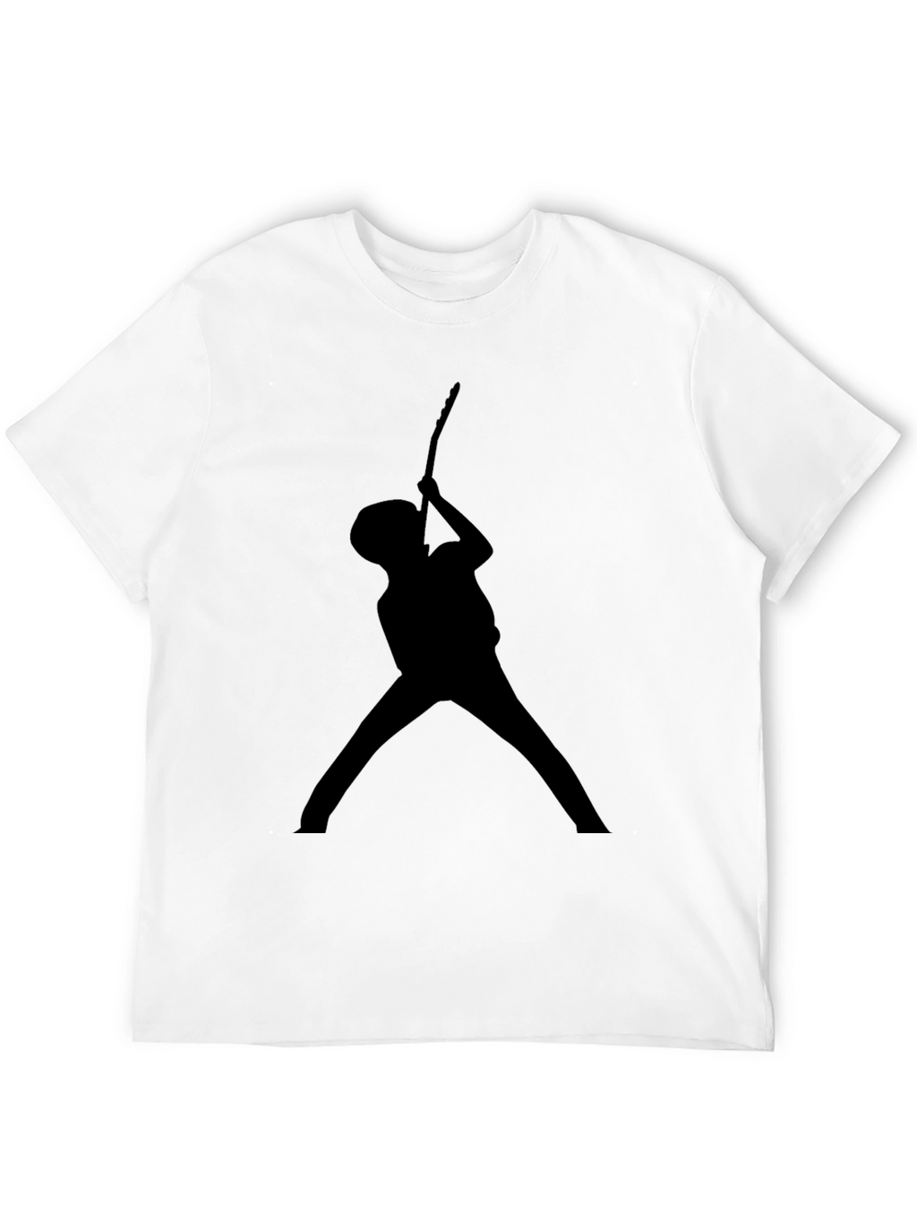 Guitar Player Silhouette T-Shirt - Black