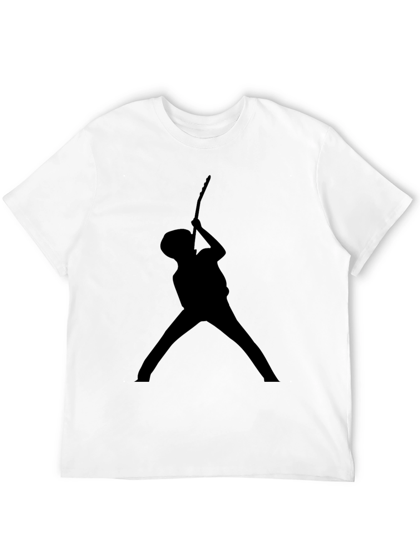 Guitar Player Silhouette T-Shirt - Black