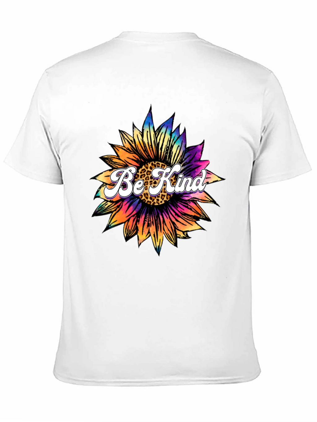 Be Kind Sunflower Graphic Tee - Black