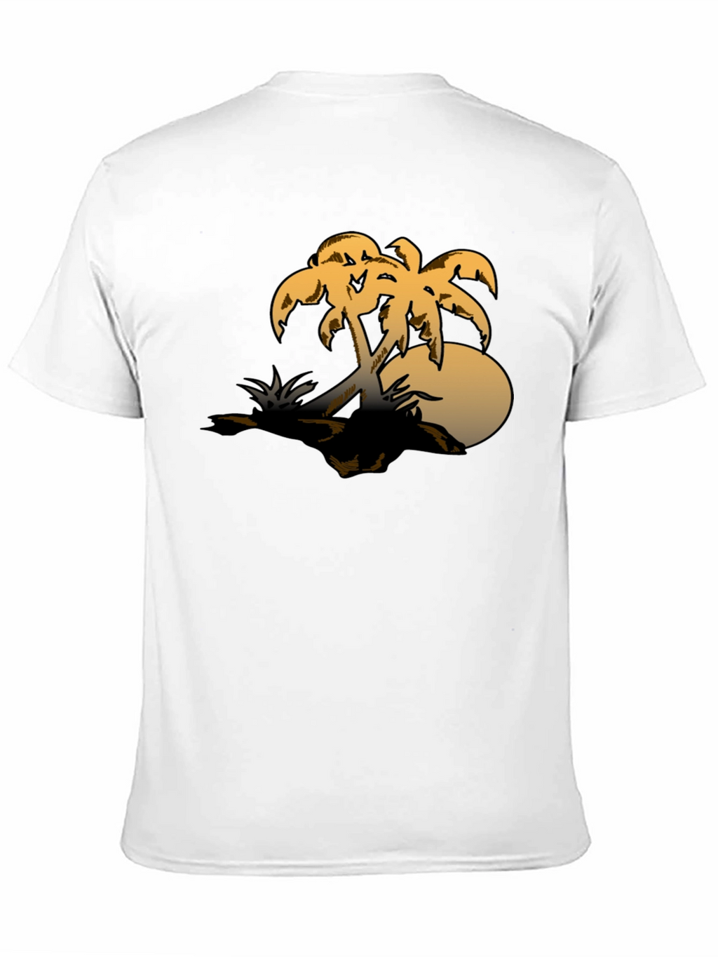 Tropical Palm Tree Graphic Tee - Sunset Island Vibes